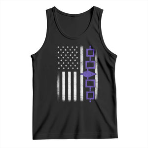 Haudenosaunee Iroquois USA Flag Native American Tank Top TS11 Black Print Your Wear