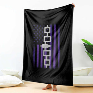Haudenosaunee Iroquois Pride USA Flag Native American Throw Blanket TS11 Print Your Wear
