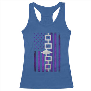 Haudenosaunee Iroquois Pride USA Flag Native American Racerback Tank Top TS11 Royal Blue Print Your Wear