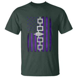 Haudenosaunee Iroquois Pride USA Flag Native American T Shirt TS11 Dark Forest Green Print Your Wear