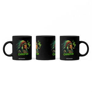 Funny Chiefin Weed Indian Native American Marijuana Coffee Mug TS11 Print Your Wear