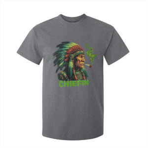 Funny Chiefin Weed Indian Native American Marijuana T Shirt For Kid TS11 Charcoal Print Your Wear