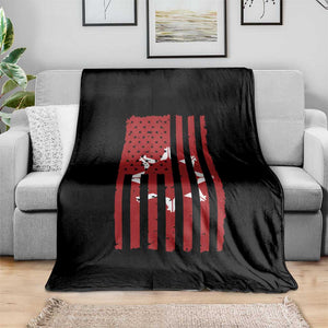 Oglala Lakota Sioux USA Flag Native American Throw Blanket TS11 Print Your Wear