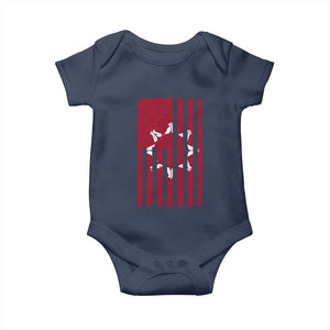 Oglala Lakota Sioux USA Flag Native American Baby Onesie TS11 Navy Print Your Wear