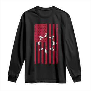 Oglala Lakota Sioux USA Flag Native American Long Sleeve Shirt TS11 Black Print Your Wear