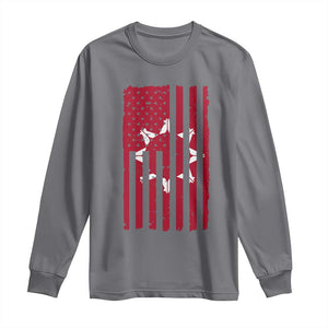 Oglala Lakota Sioux USA Flag Native American Long Sleeve Shirt TS11 Charcoal Print Your Wear