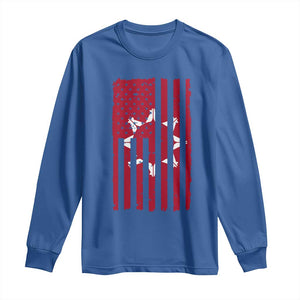Oglala Lakota Sioux USA Flag Native American Long Sleeve Shirt TS11 Royal Blue Print Your Wear