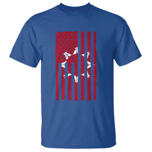 Oglala Lakota Sioux USA Flag Native American T Shirt TS11 Royal Blue Print Your Wear