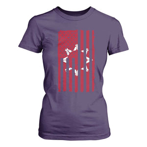 Oglala Lakota Sioux USA Flag Native American T Shirt For Women TS11 Purple Print Your Wear