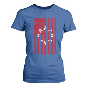 Oglala Lakota Sioux USA Flag Native American T Shirt For Women TS11 Royal Blue Print Your Wear
