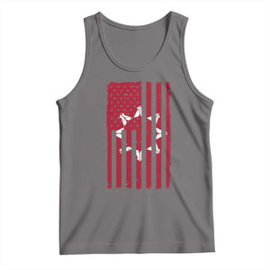 Oglala Lakota Sioux USA Flag Native American Tank Top TS11 Deep Heather Print Your Wear