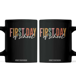 First Day of School Teacher Student Coffee Mug Funny Back to School Retro