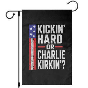 Funny Kickin Hard Or Kirkin US Political Garden Flag Vintage American Flag