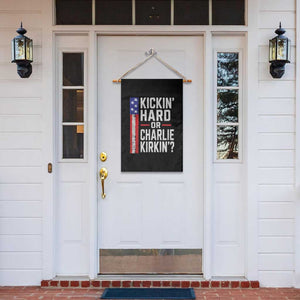 Funny Kickin Hard Or Kirkin US Political Garden Flag Vintage American Flag