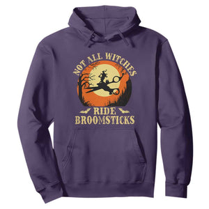 Funny Lesbian Witch Halloween Hoodie Not All Witches Ride Broomsticks TS11 Purple Print Your Wear