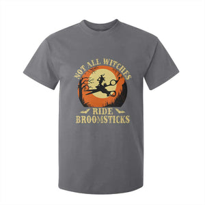 Funny Lesbian Witch Halloween T Shirt For Kid Not All Witches Ride Broomsticks TS11 Charcoal Print Your Wear