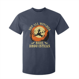 Funny Lesbian Witch Halloween T Shirt For Kid Not All Witches Ride Broomsticks TS11 Navy Print Your Wear