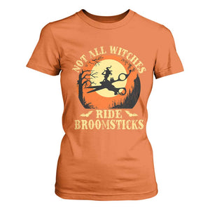 Funny Lesbian Witch Halloween T Shirt For Women Not All Witches Ride Broomsticks TS11 Orange Print Your Wear