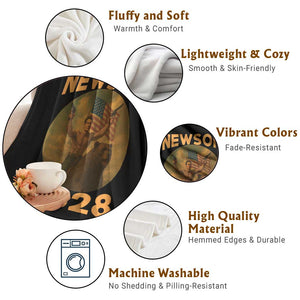 Gavin Newsom 2028 Throw Blanket Patriotic Leader President 48 Riding Bear TS11 Print Your Wear