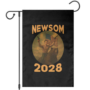 Gavin Newsom 2028 Garden Flag Patriotic Leader President 48 Riding Bear TS11 Black Print Your Wear