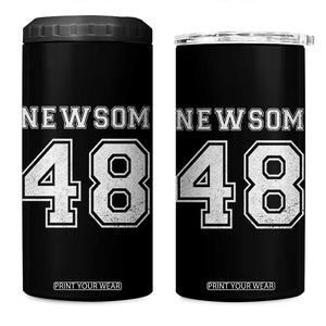Newsom 48 4 in 1 Can Cooler Tumbler Gavin Newsom 2028 Presidential Election Campaign TS11 One Size: 16 oz Black Print Your Wear