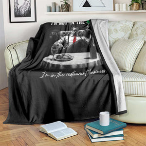 Funny Italian American Mafia Gangster Throw Blanket I Am Not In The Mafia I'm In The Restaurant Business TS11 Print Your Wear