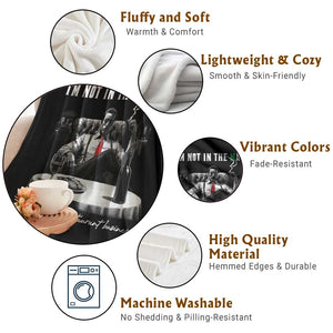 Funny Italian American Mafia Gangster Throw Blanket I Am Not In The Mafia I'm In The Restaurant Business TS11 Print Your Wear