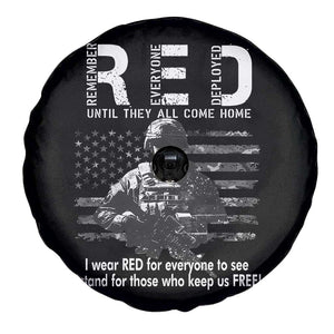 RED Friday Spare Tire Cover I Wear Red For Everyone To See I Stand For Those Who Keep Us Free Military TS11 Print Your Wear