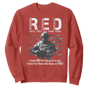 RED Friday Sweatshirt I Wear Red For Everyone To See I Stand For Those Who Keep Us Free Military TS11 Red Print Your Wear