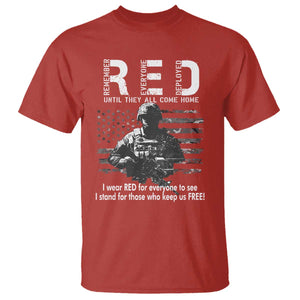 RED Friday T Shirt I Wear Red For Everyone To See I Stand For Those Who Keep Us Free Military TS11 Red Print Your Wear