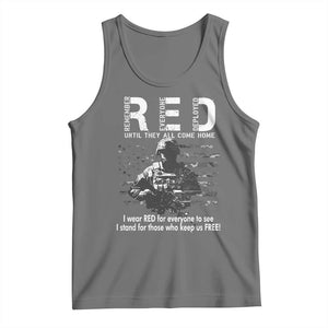 RED Friday Tank Top I Wear Red For Everyone To See I Stand For Those Who Keep Us Free Military TS11 Black Heather Print Your Wear