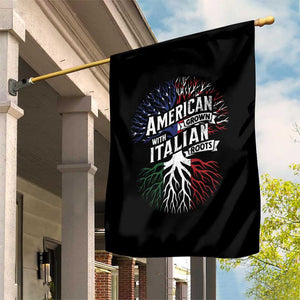 American Grown With Italian Roots Garden Flag Family Tree Italy Flag TS11 Print Your Wear