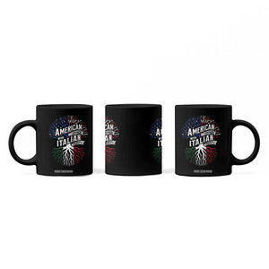 American Grown With Italian Roots Coffee Mug Family Tree Italy Flag TS11 Print Your Wear