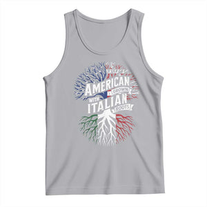 American Grown With Italian Roots Tank Top Family Tree Italy Flag TS11 Athletic Heather Print Your Wear