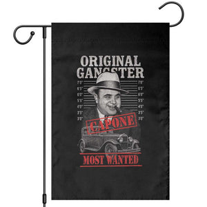 Original Gangster Most Wanted Al Capone Garden Flag Italian American Mafia TS11 Black Print Your Wear