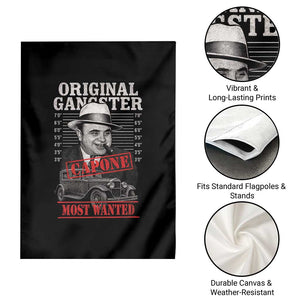 Original Gangster Most Wanted Al Capone Garden Flag Italian American Mafia TS11 Print Your Wear