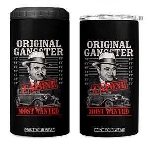 Original Gangster Most Wanted Al Capone 4 in 1 Can Cooler Tumbler Italian American Mafia TS11 One Size: 16 oz Black Print Your Wear