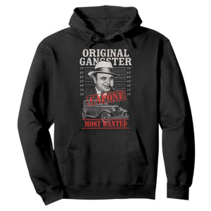 Original Gangster Most Wanted Al Capone Hoodie Italian American Mafia TS11 Black Print Your Wear