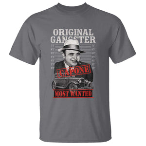 Original Gangster Most Wanted Al Capone T Shirt Italian American Mafia TS11 Charcoal Print Your Wear