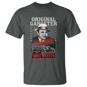 Original Gangster Most Wanted Al Capone T Shirt Italian American Mafia TS11 Dark Heather Print Your Wear