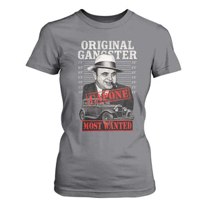Original Gangster Most Wanted Al Capone T Shirt For Women Italian American Mafia TS11 Charcoal Print Your Wear
