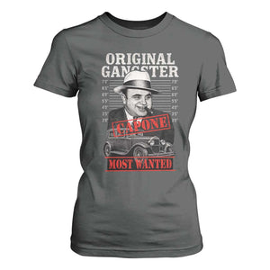 Original Gangster Most Wanted Al Capone T Shirt For Women Italian American Mafia TS11 Dark Heather Print Your Wear