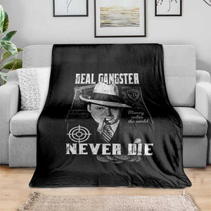 Al Capone Throw Blanket Real Ganster Never Die Italian American Mafia TS11 Print Your Wear