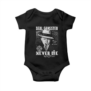 Al Capone Baby Onesie Real Ganster Never Die Italian American Mafia TS11 Black Print Your Wear