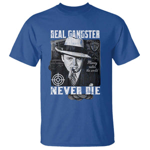 Al Capone T Shirt Real Ganster Never Die Italian American Mafia TS11 Royal Blue Print Your Wear