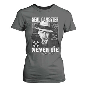 Al Capone T Shirt For Women Real Ganster Never Die Italian American Mafia TS11 Dark Heather Print Your Wear