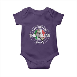 Funny Have No Fear The Italian Is Here Baby Onesie Che Vuoi TS11 Purple Print Your Wear