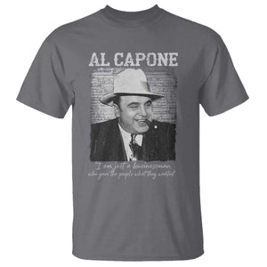 Al Capone T Shirt I Am Just A Businessman American Gangster Mafia TS11 Charcoal Print Your Wear