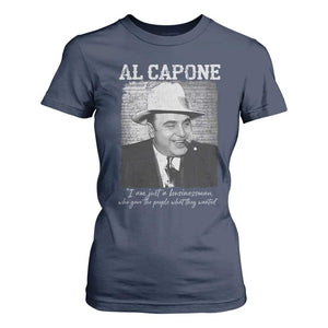Al Capone T Shirt For Women I Am Just A Businessman American Gangster Mafia TS11 Navy Print Your Wear