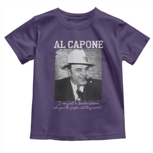 Al Capone Toddler T Shirt I Am Just A Businessman American Gangster Mafia TS11 Purple Print Your Wear